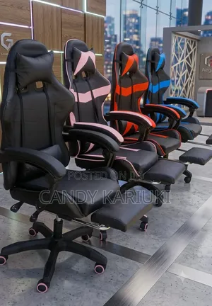 Premium Gaming Chair With Foot Rest -Ergonomic Reclining Chair
