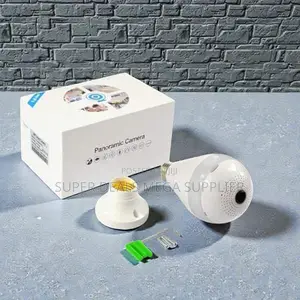 Day/Night Mode Smart 360° Panoramic 1080p Full Hd Wifi Bulb Camera