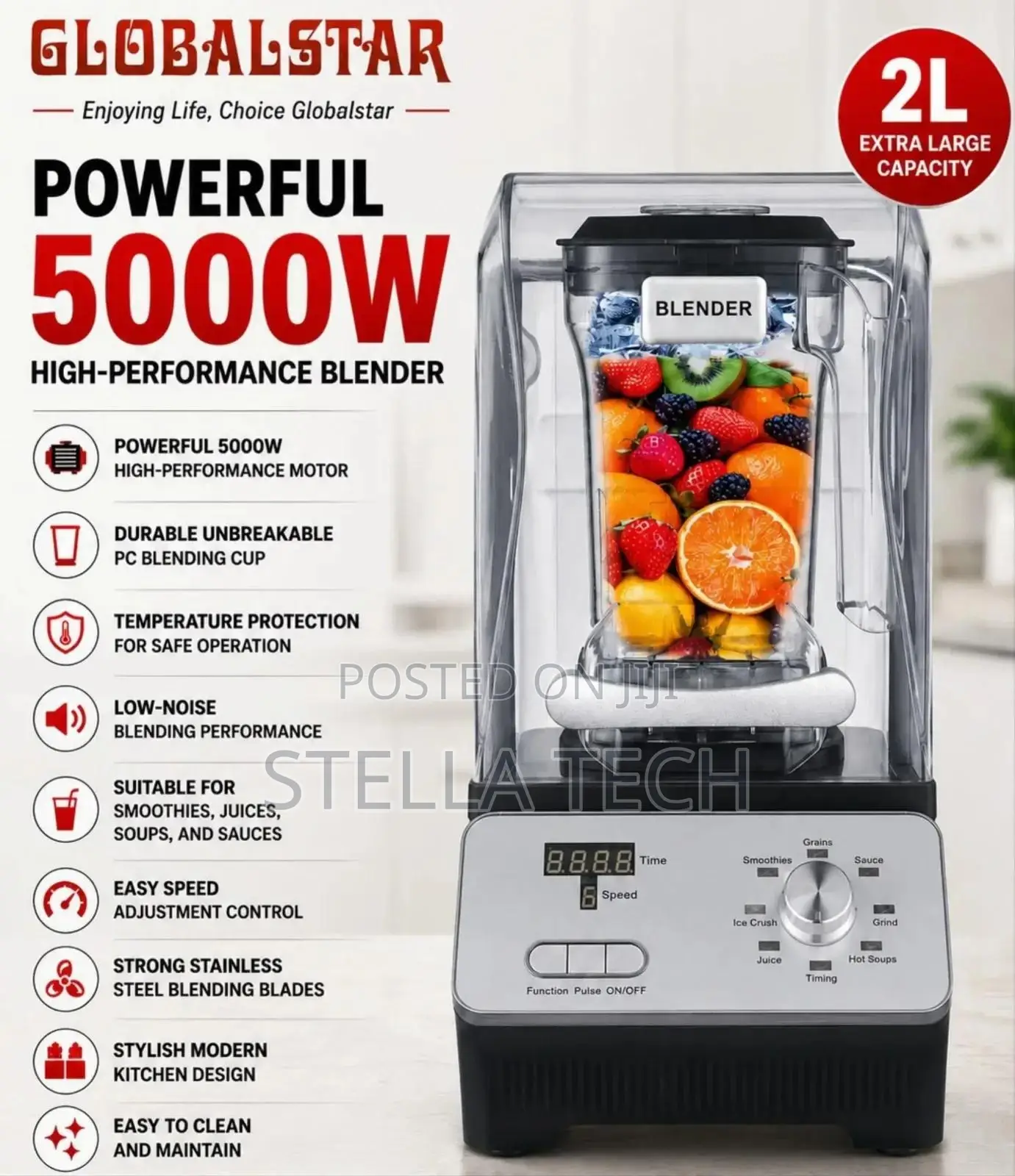 Globalstar Multifunctional Food Processor Gs-Cf600