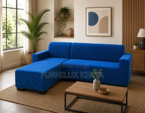 L-Shaped Sofa – Minimalist Lounge Couch With Chaise, Sectional Sofa