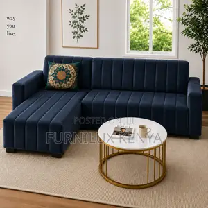 L-Shaped Sofa – Minimalist Lounge Couch With Chaise, Sectional Sofa