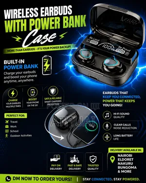 M19 Wireless Bluetooth Earbuds With 2000mah Power Bank Charging Case