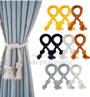 Limei 2 Pack Curtain Tiebacks Rope,