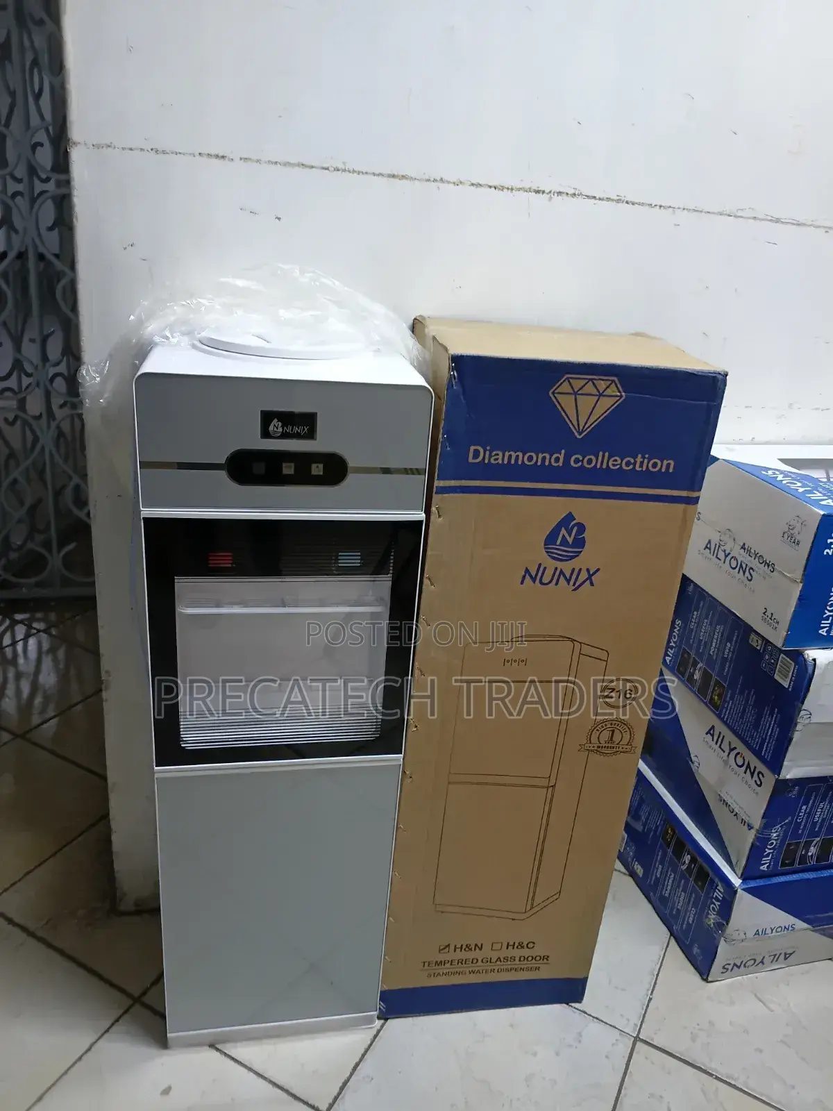 Nunix Tempered Glass Hot Normal Water Dispenser