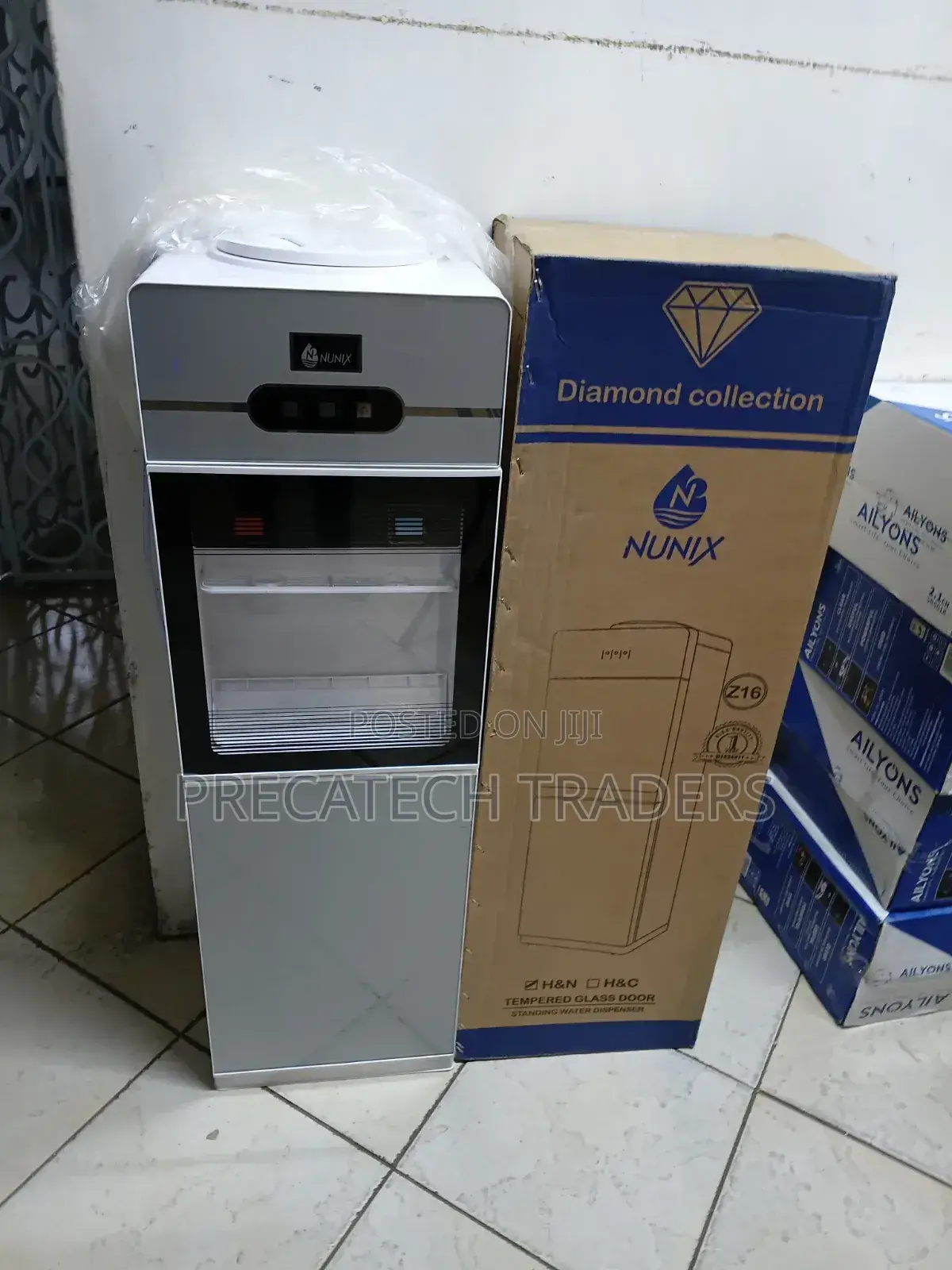 Nunix Tempered Glass Hot Normal Water Dispenser