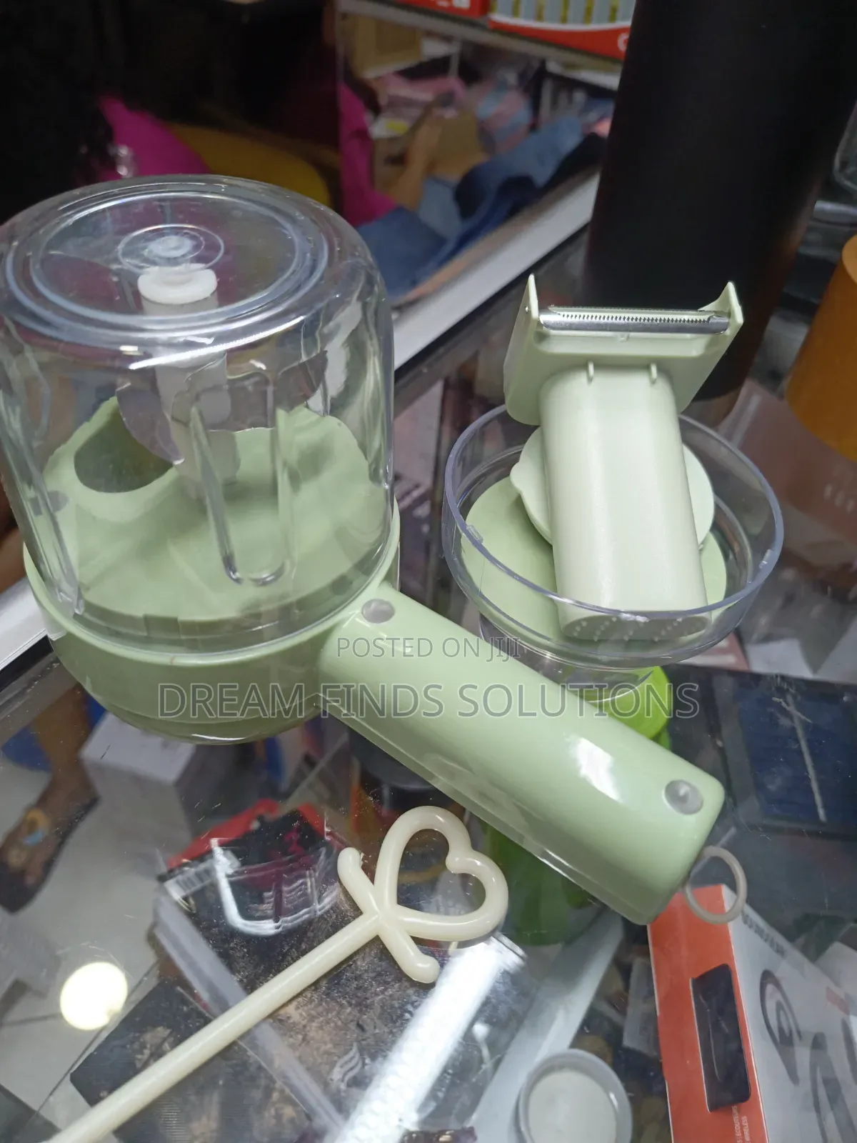 4-in-1 Handheld Electric Vegetable Cutter Slicer Set Food Processor