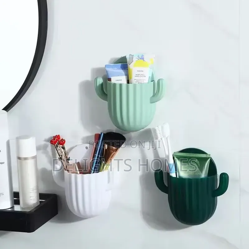 1pc Wall Self-Adhesive Toothbrush Holder_ca