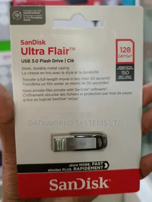Sandisk Ultra Flair 128gb Usb 3.0 Flash Drive 150mb/S Read