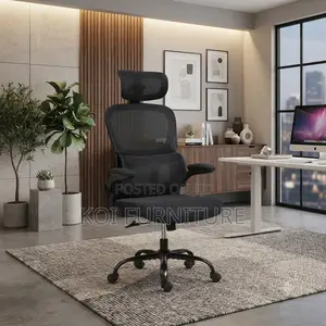 Office Chairs; Fabric Orthopedic High Recliner With Breathable Back