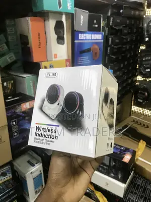 Zj-08 Bluetooth 5.3 Induction Speaker - RGB Stand + 360° Rotation