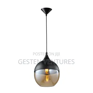 Black Finished Pendant With Black Shade