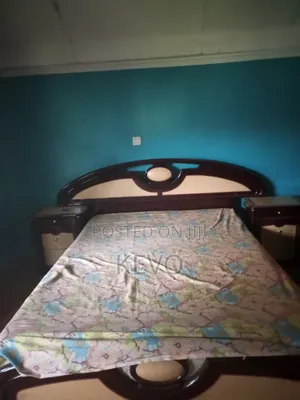 Bed and Dresser Unit (Mattress Not Included)
