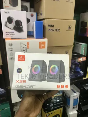 Kisonli X28 RGB Computer Speaker - 3w*2 Usb Stereo With Mic Jack