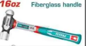 Total 16oz Fibre Glass Ball Pein Hammer
