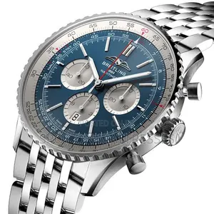 Breitling 1884 High Quality Watch. Stainless Steel. Luminous Pointers.