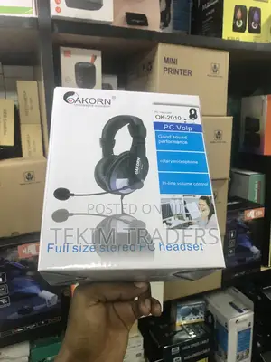 Oakorn Ok-2010 Pc Gaming Headset - 50mm Drivers, Mic, Volume Control