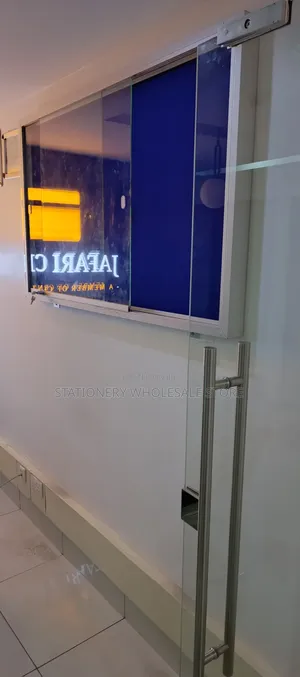 Lockable Noticeboard - Glass Sliding Notice Board