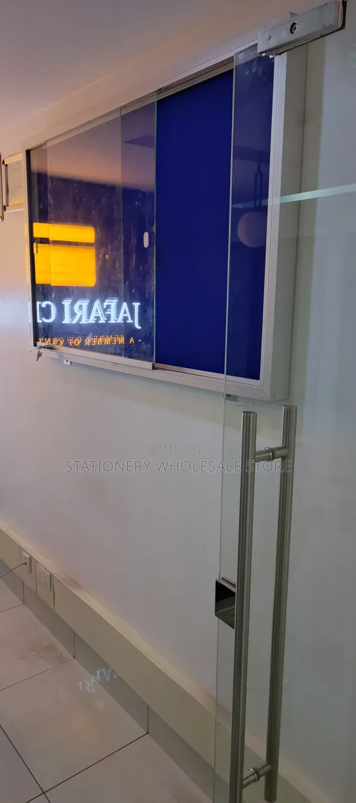Lockable Noticeboard - Glass Sliding Notice Board