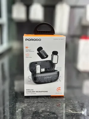 Porodo Wireless Lavalier Microphones With Type C Connector