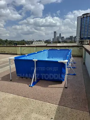 Large Portable Swimming Pool With Frame Family Outdoor Pool