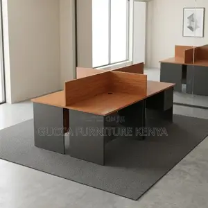 Customized 4-Way Office Workstation