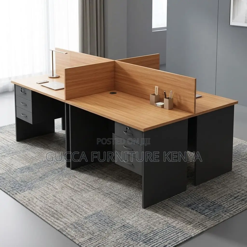 Customized 4-Way Office Workstation