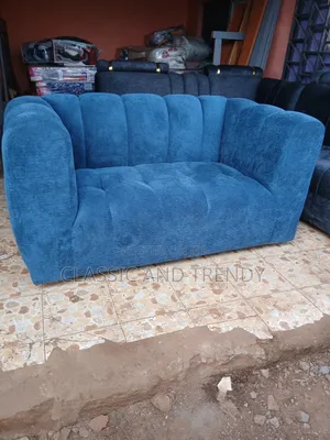 2-Seater Luxurious Blue Accent Sofa