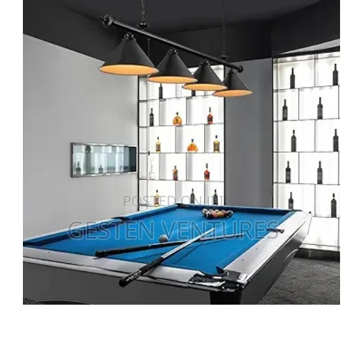 Modern Black Metal Hanging Billiard Pool Table Light