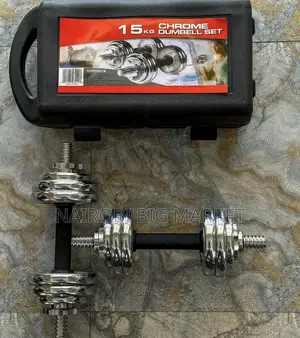 Adjustable 15kg Chrome Dumbbell