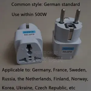 Universal Us Eu Au to German Standard Plug Adapter