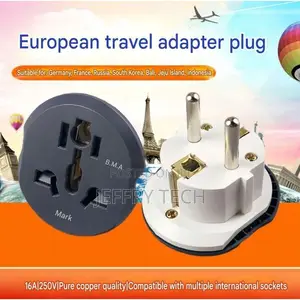 Universal Us Eu Au To German Standard Plug Adapter