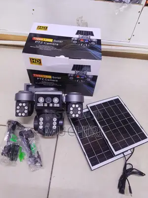 4g Triple Lens Outdoor Solar CCTV Camera V380 App