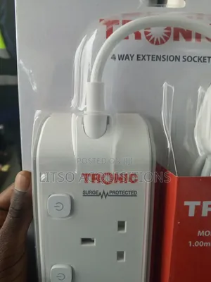 Tronic 4 Way Surge Protected Extension Socket