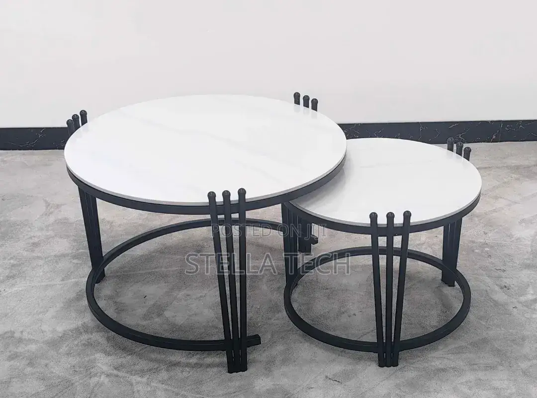 2 in 1 Executive Pure Marble Table