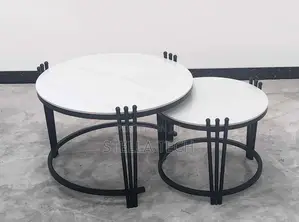 2 in 1 Executive Pure Marble Table