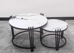 2 in 1 Executive Pure Marble Table