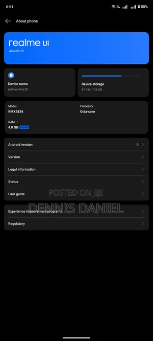 Realme Note 50 128 GB Black