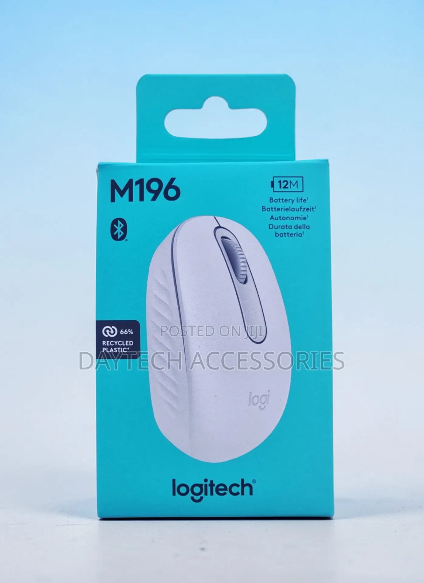 Logitech M196 Wireless Bluetooth Mouse - Black/White