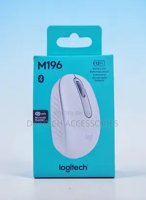 Logitech M196 Wireless Bluetooth Mouse - Black/White