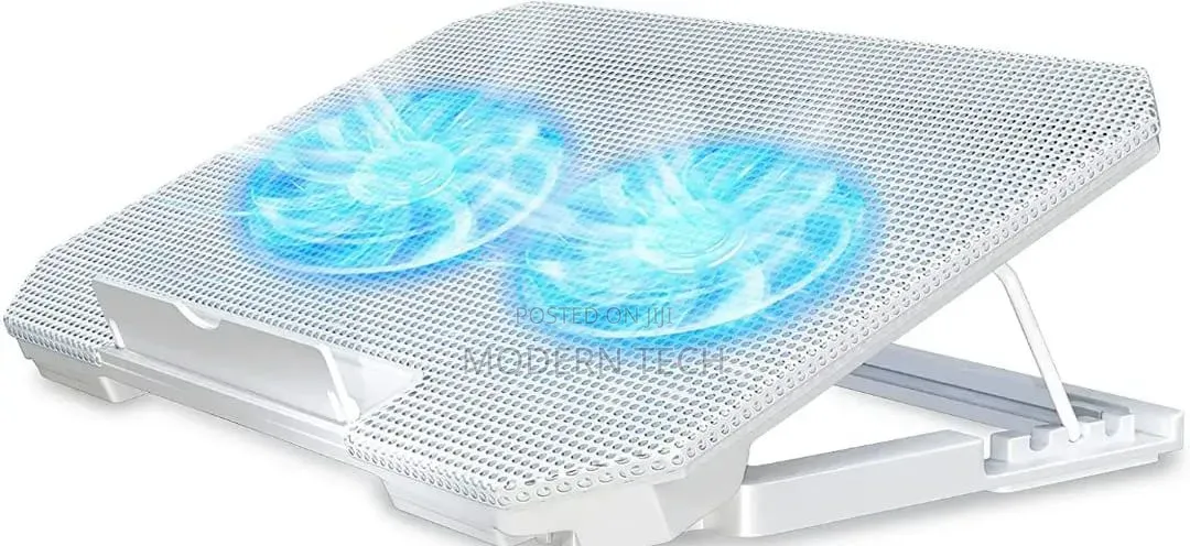 Adjustable Laptop Stand With Dual Cooling Fans
