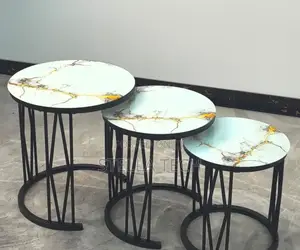 3 in 1 Executive Table (Glass Effect)