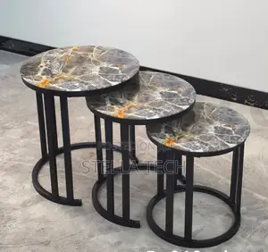 3 in 1 Executive Table (Glass Effect)