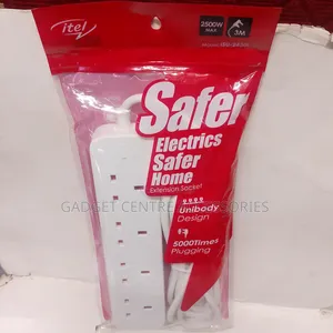 Original Itel 4way Extension,3m Cord