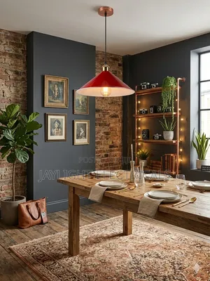 Adjustable Height Led Pendant Light Middle Creative Restaurant