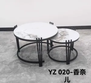 2 in 1 Executive Pure Marble Table