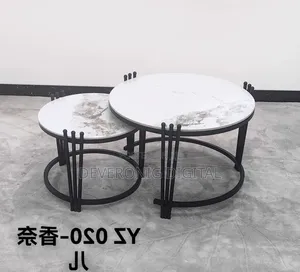 2 in 1 Executive Pure Marble Table