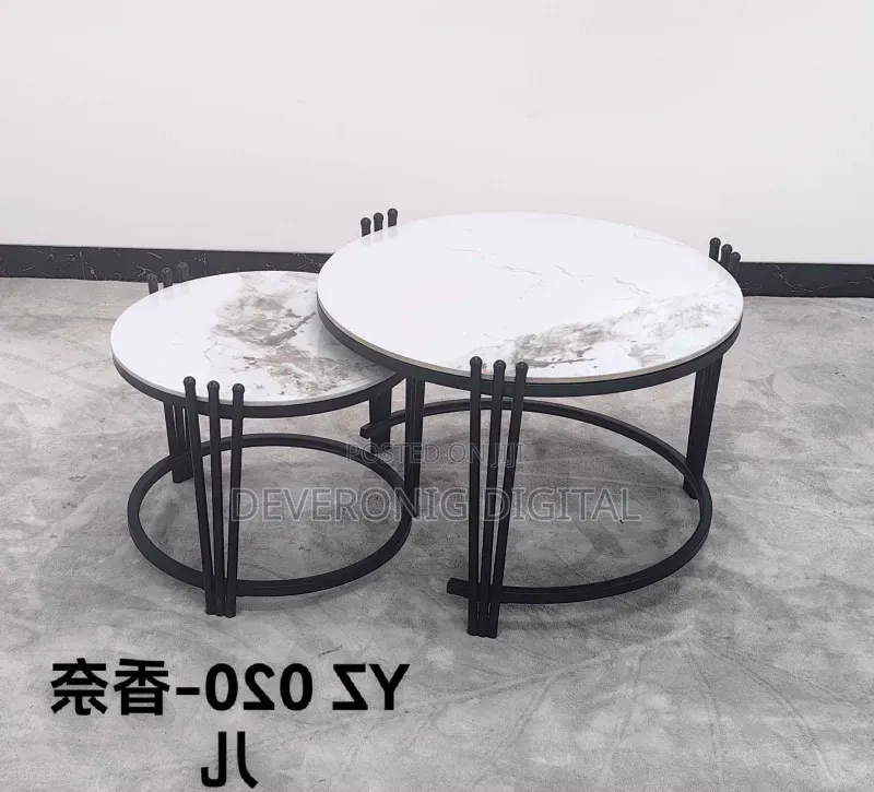 2 in 1 Executive Pure Marble Table