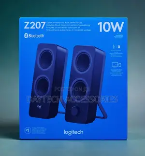 Logitech Z207 2.0 Stereo Computer Speakers With Bluetooth - Black