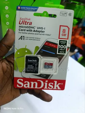 Original Sandisk 8gb Memory Card 100mbd