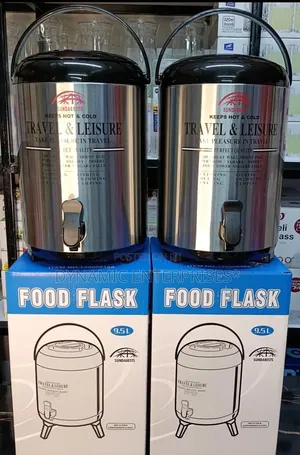 9.5-Liter Stainless Steel Hot and Cold Food Flask